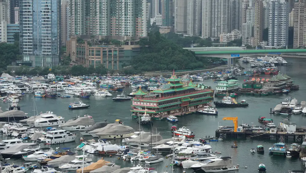 El barco había abandonado Hong Kong el martes de la semana pasada rumbo a una nueva ubicación que no ha sido revelada