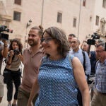 Mónica Oltra, a su llegada a la reunión de la Ejecutiva de Compromís, a 21 de junio, cuando presentó su dimisión