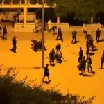 Reyerta multitudinaria contra los agentes de la Policía Nacional en Cartagena
