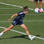 Irene Paredes, la capitana de la selección, en un entrenamiento