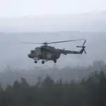 Un helicóptero ruso Mi-8 Hip