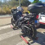 La motocicleta del siniestro.