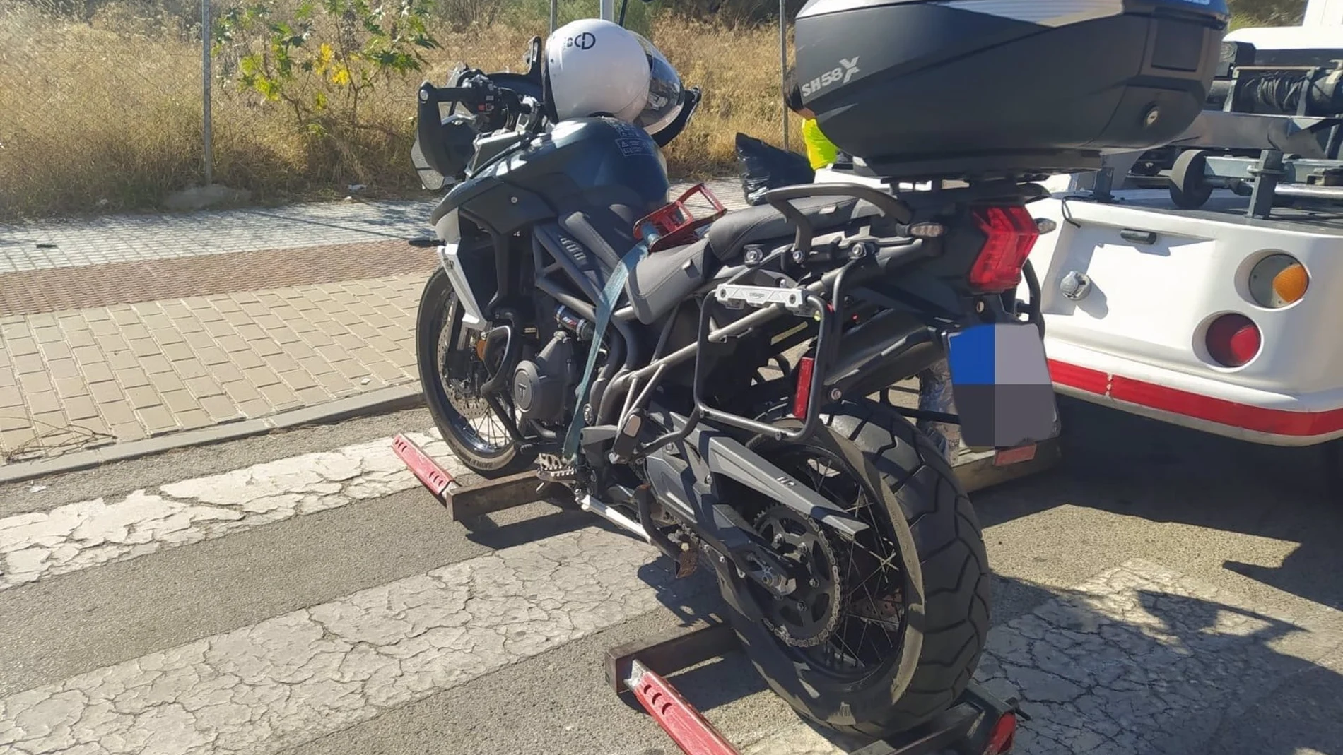 La motocicleta del siniestro.