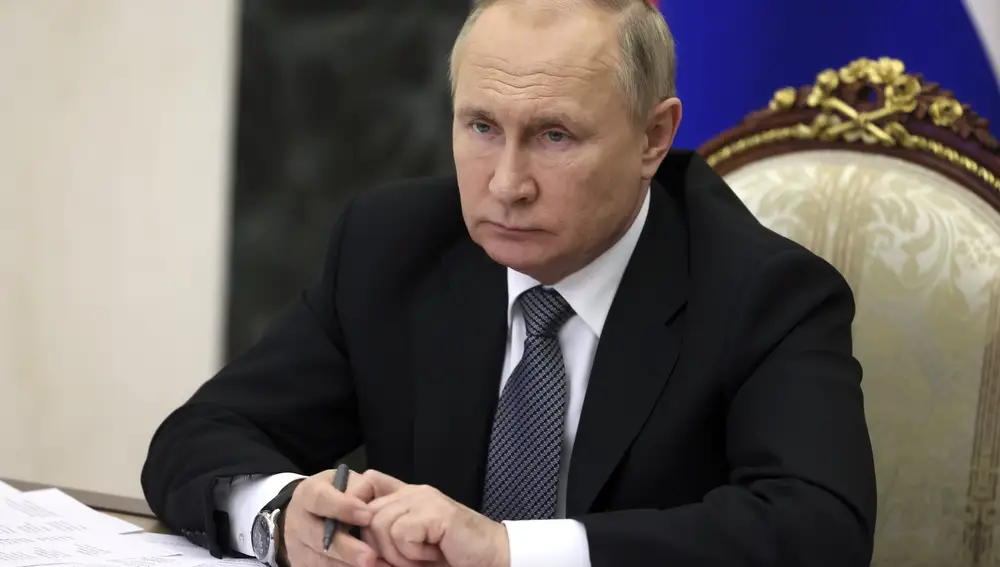 El presidente ruso, Vladimir Putin, encabeza una reunión de cónsul estatal en Moscú, Rusia, el pasado martes 21 de junio de 2022 | Fuente: Mikhail Metzel / Sputnik vía AP
