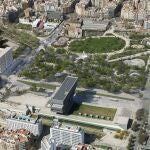 Perspectiva aérea de la plaza de les Glòries.AYUNTAMIENTO DE BARCELONA (Foto de ARCHIVO)13/03/2021