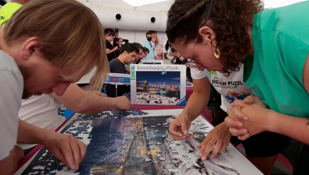 Final del Campeonato Mundial de Puzzles, celebrado en Valladolid
