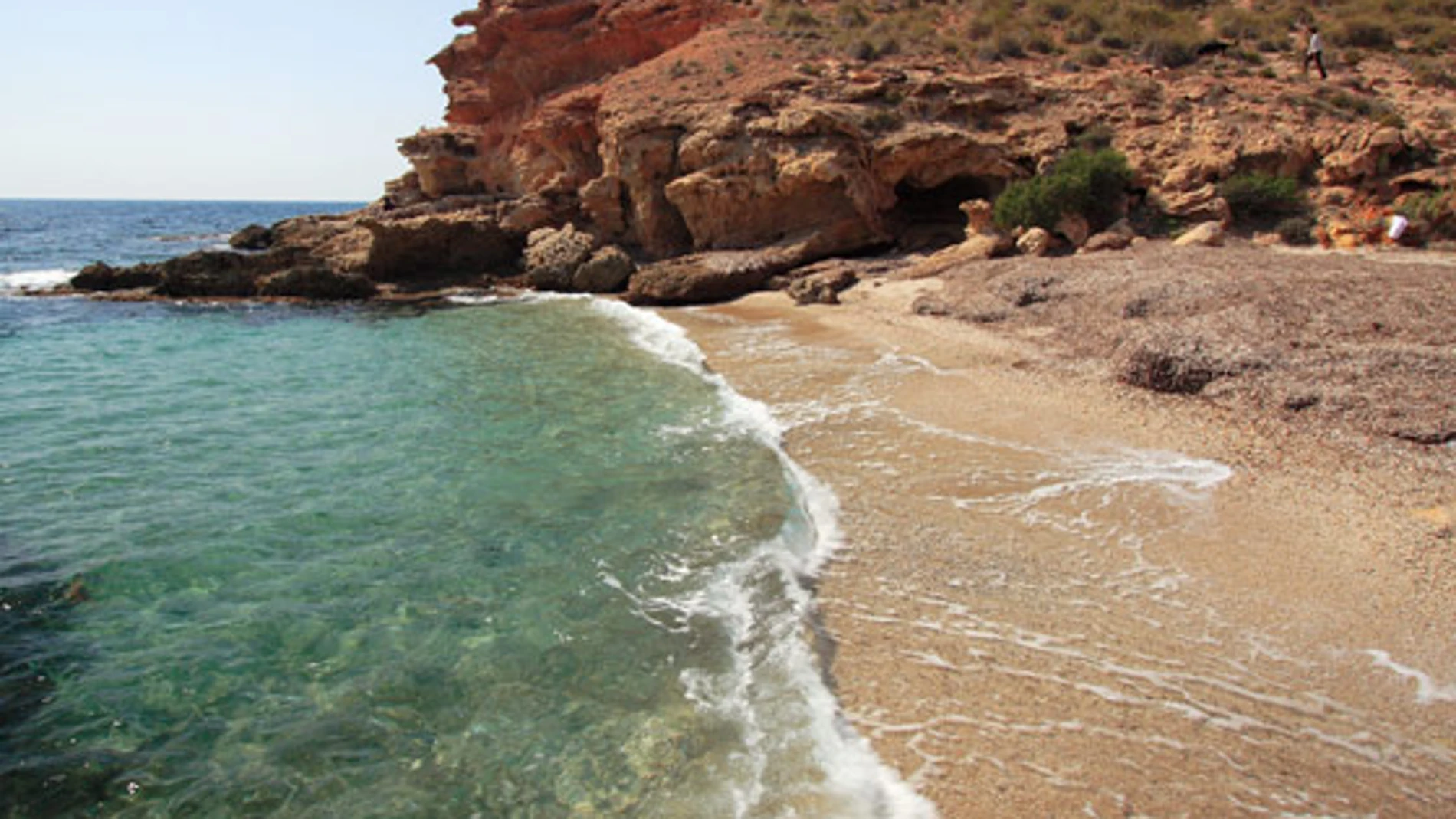Cala Desnuda, una playa nudista en la Región de Murcia
