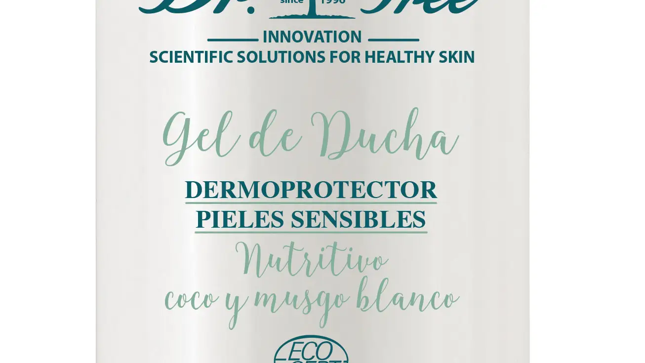 Gel de ducha nutritivo de coco y musgo blanco.