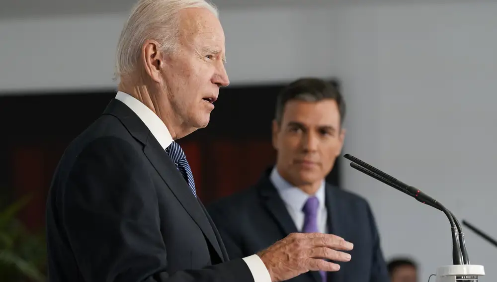 Biden y Sánchez. AP Photo/Susan Walsh