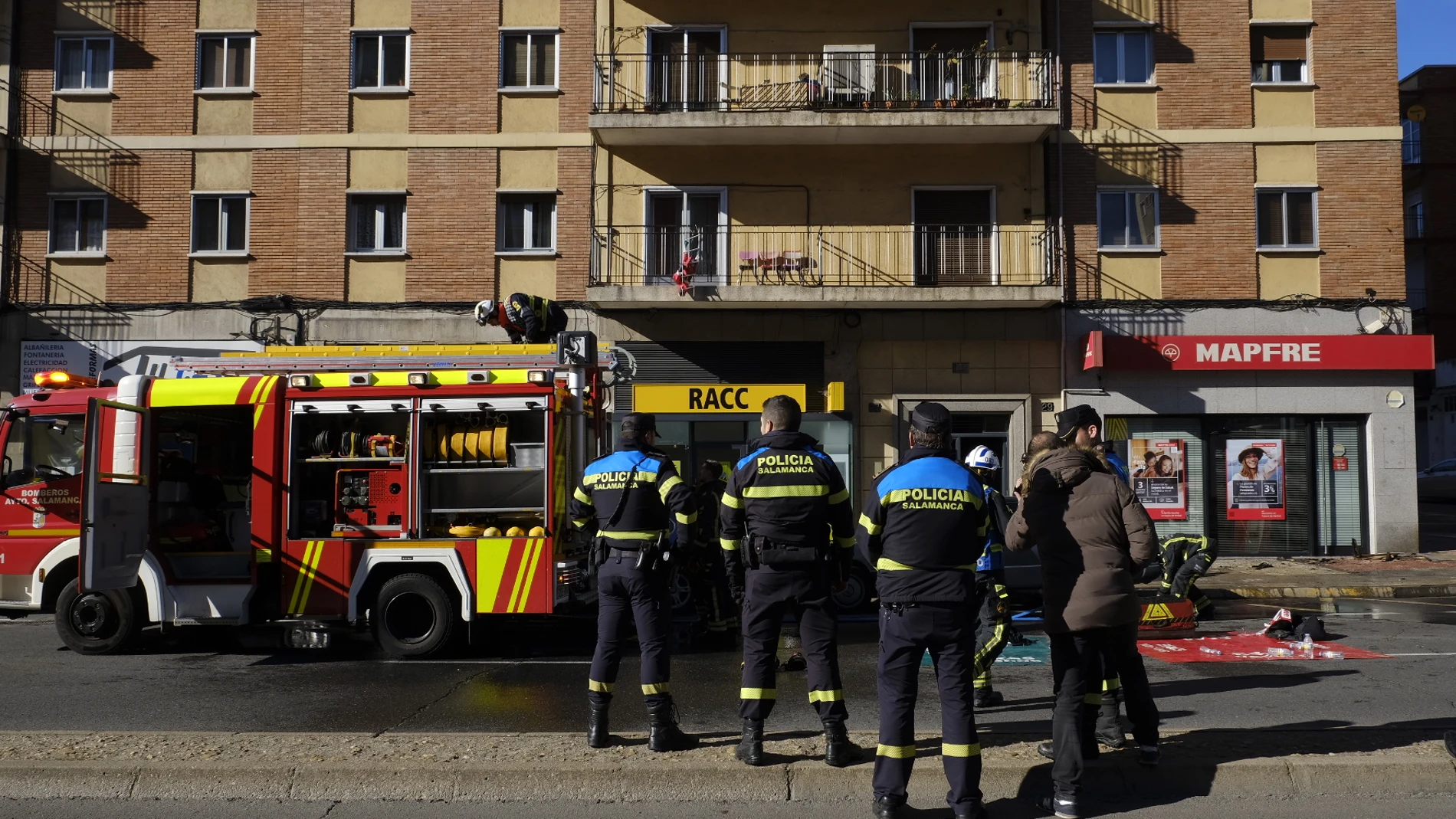Bomberos y Policía Local de Salamanca