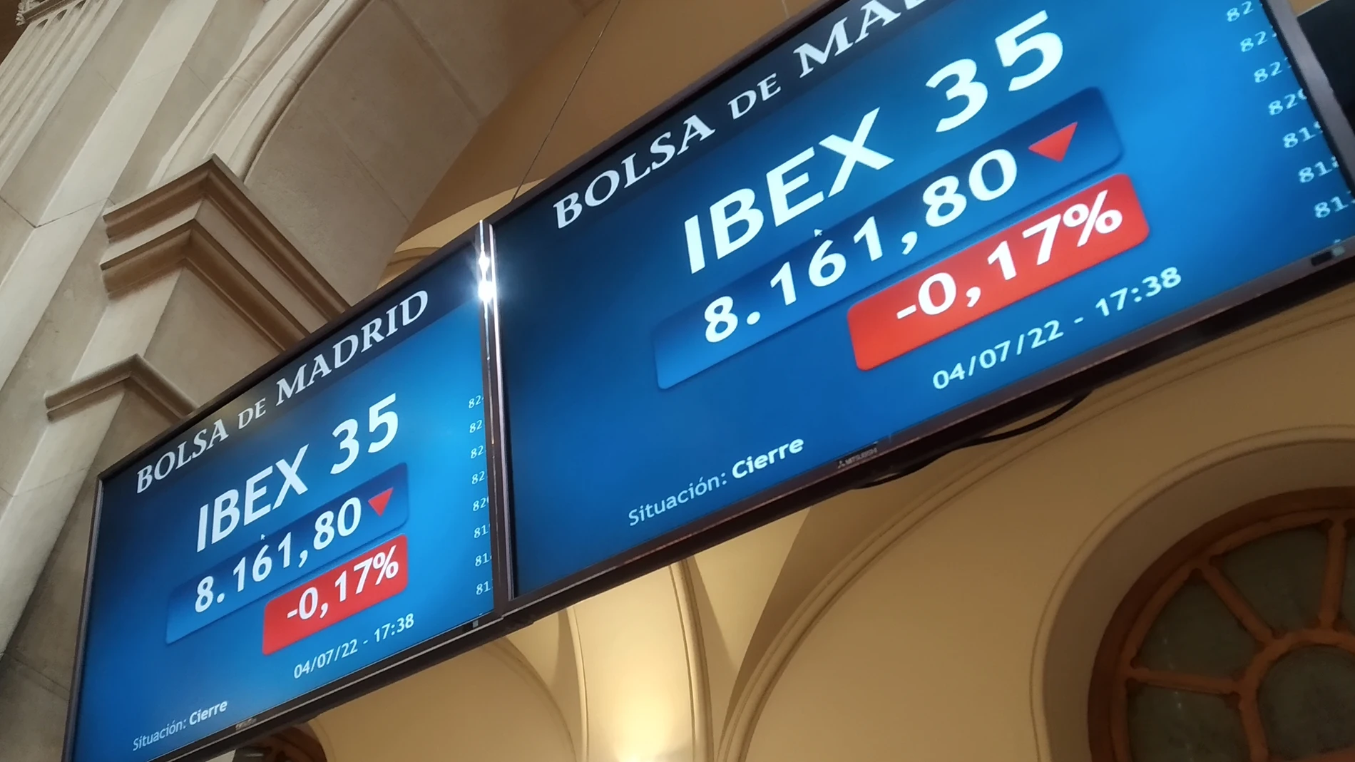 La bolsa española ha bajado este lunes un 0,17 %
