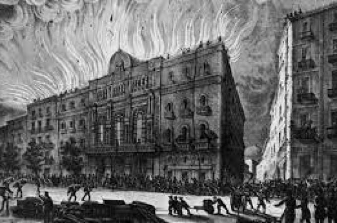 El mítico indendio de 1861