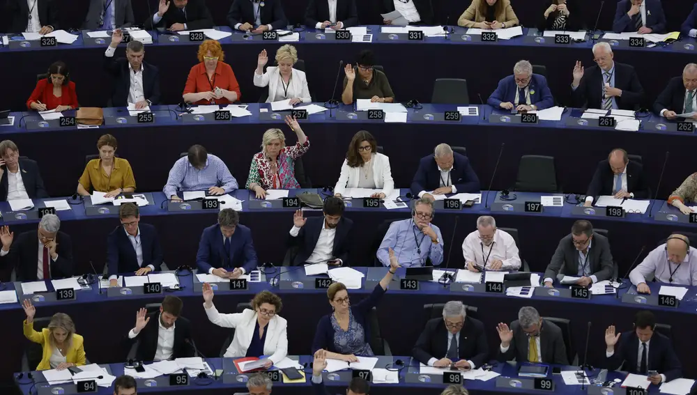 Votación de la taxonomía verde en el Parlamento Europeo de Estrasburgo (Francia), 6 de julio de 2022