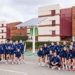 Las jugadoras de la selección española, en la Ciudad del Fútbol de la Federación