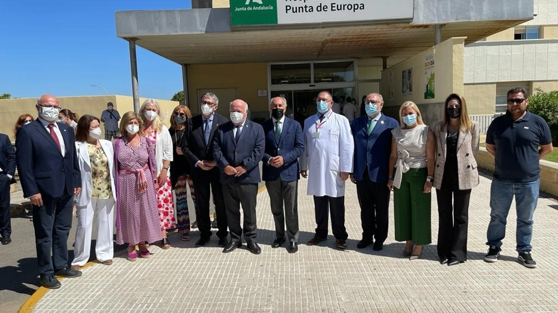 Jesús Aguirre en el Hospital Punta de Europa de Algeciras. JUNTA DE ANDALUCÍA