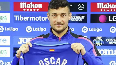Óscar Rodríguez con el Getafe.