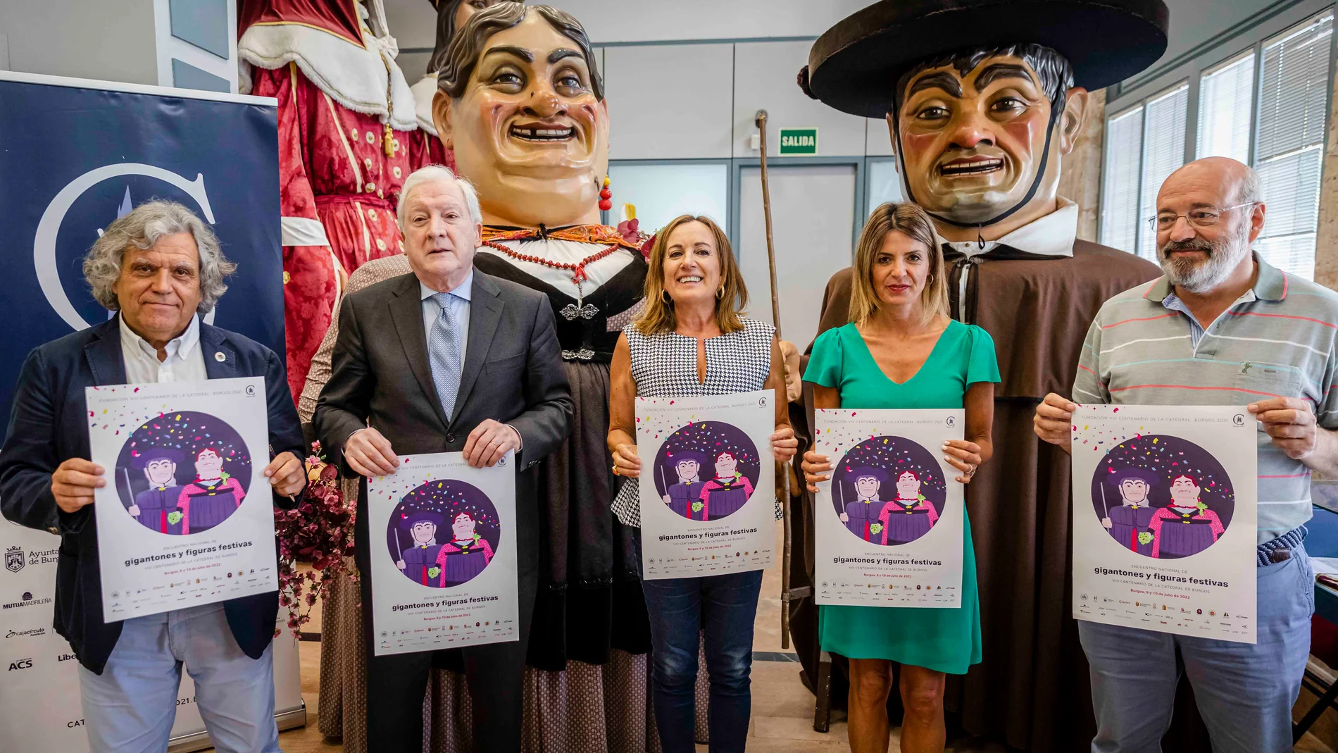 Presentación de los desfiles de gigantes y cabezudos que tendrán lugar este fin de semana en Burgos