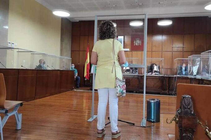 Lourdes Chica, ya excaldesa de Campillo de Arenas (Jaén), durante su declaración en el juicio
