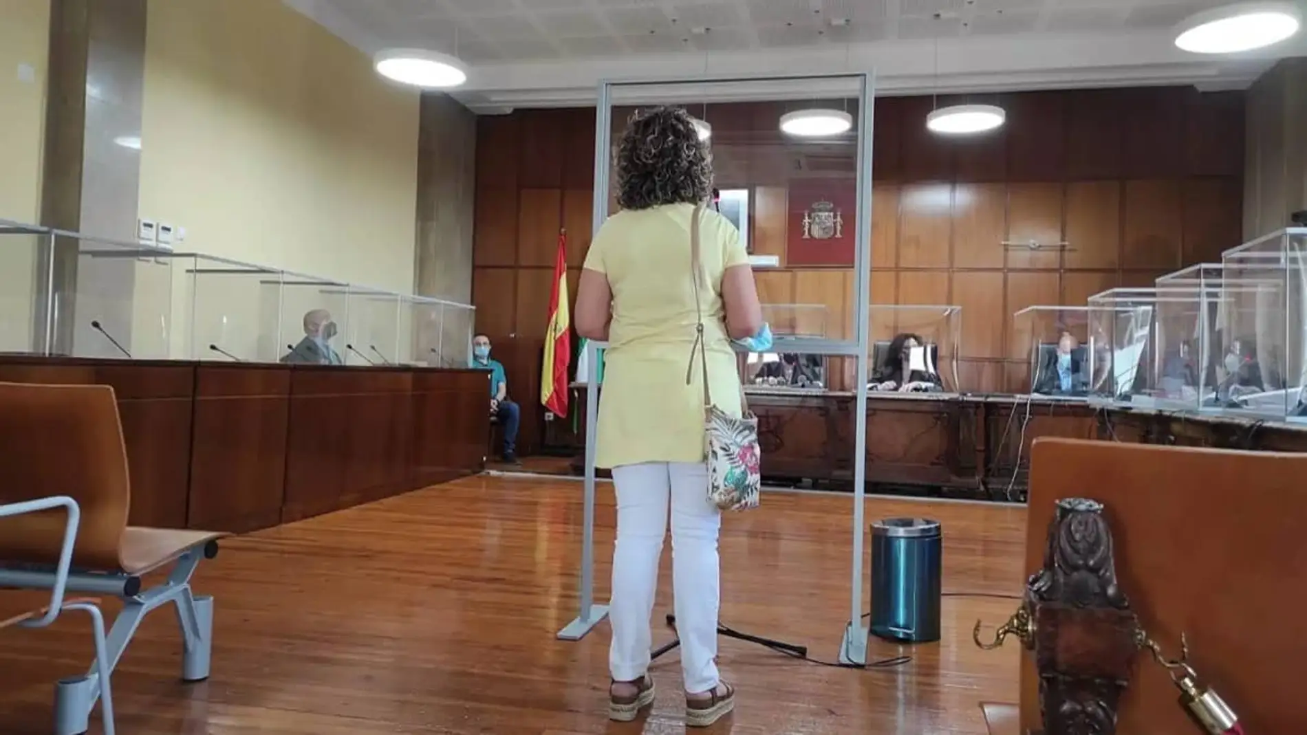 Lourdes Chica, ya excaldesa de Campillo de Arenas (Jaén), durante su declaración en el juicio