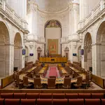 Salón de plenos del Parlamento de Andalucía
