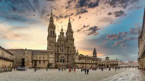La catedral de Santiago de Compostela.