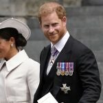 El príncipe Harry y Meghan Markle en su última visita al Reino Unido