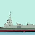 La fragata y su helicóptero