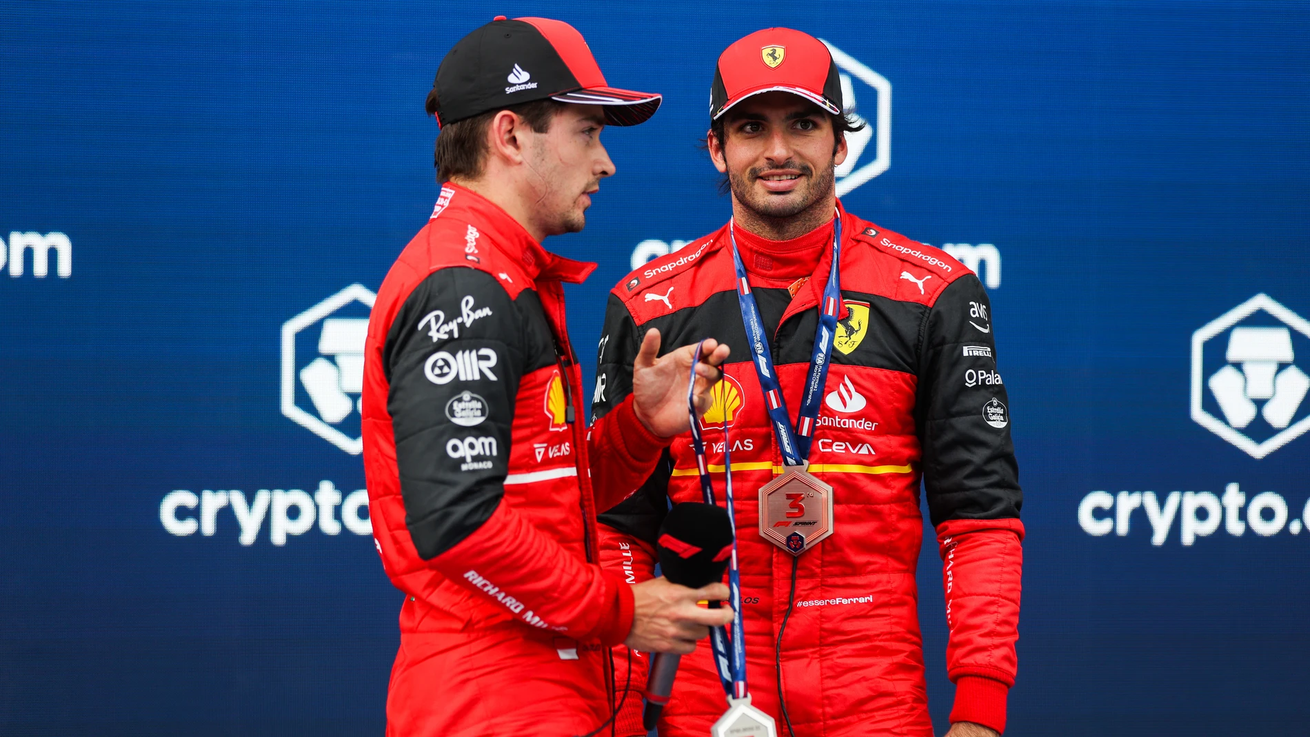  Leclerc y Carlos Sainz