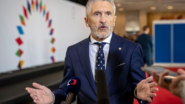 El ministro del Interior, Fernando Grande-Marlaska, en Praga