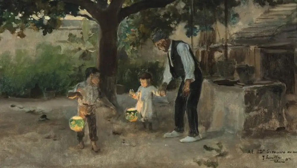 &quot;Los farolillos&quot; (Joaquín Sorolla, 1891)