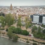 Imagen aérea de la ciudad de Murcia