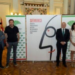 Javier Angulo, Óscar Puente, Fernando Ríos y Ana Redondo tras renovar el acuerdo de colaboración