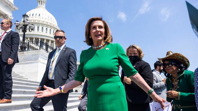 Nancy Pelosi, presidenta de la Cámara de Representantes de EEU