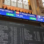 Prima de riesgo de varios países europeos, entre ellos España., este 18 de julio