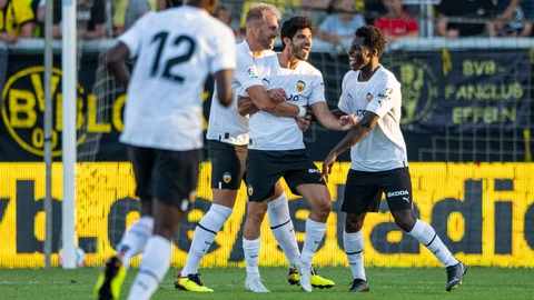 Gonçalo Guedes con el Valencia.