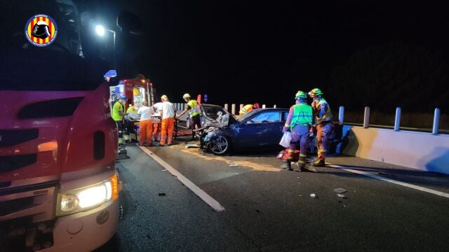 Accidente múltiple en Sagunt