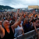 Imagen de un concierto de la banda británica Simple Minds en San Sebastián del pasado mes de junio