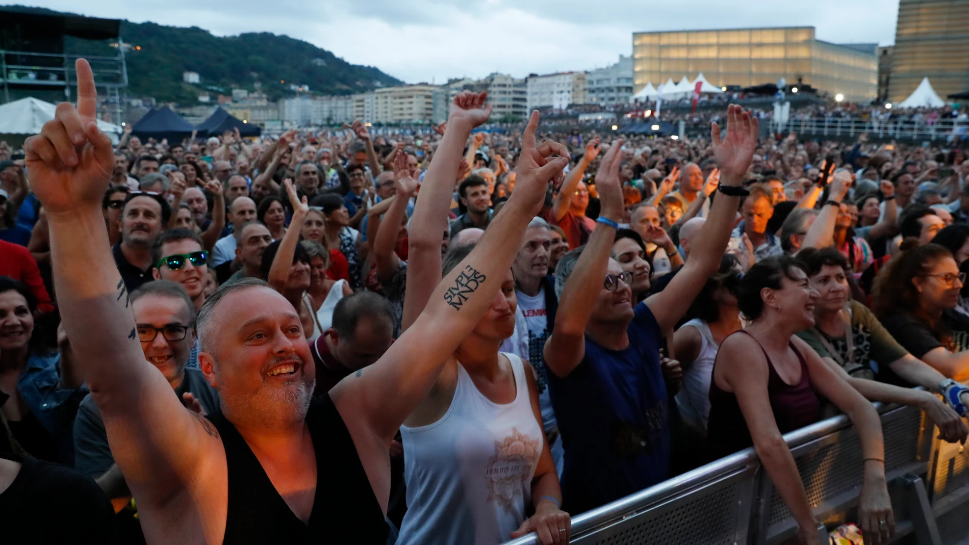 Imagen de un concierto de la banda británica Simple Minds en San Sebastián del pasado mes de junio