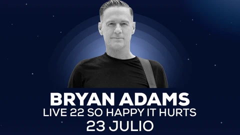 Cartel anunciador del concierto de Bryan Adams en Chiclana