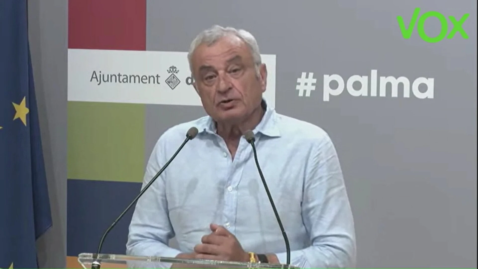 El portavoz de Vox en el Ayuntamiento de Palma, Fulgencio Coll.