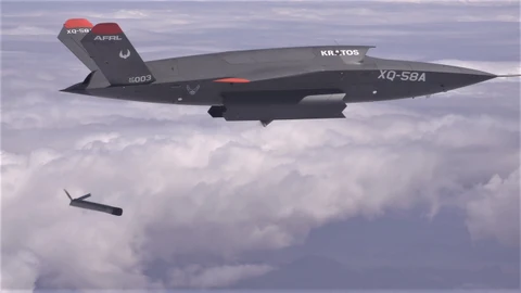 Imagen del dron XQ-58A Valkyrie