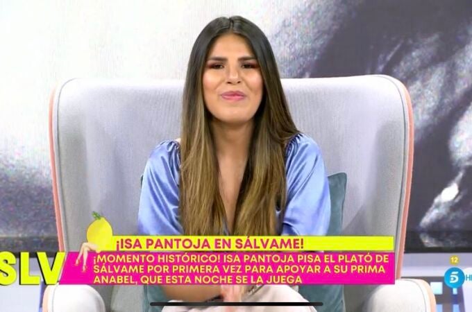 Isa Pantoja, como presentadora de "Sálvame"