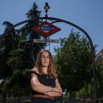Alicia, hija de Santos González, trabajador de Metro fallecido en 2021 en la estación de metro en la que su padre denunció su situación