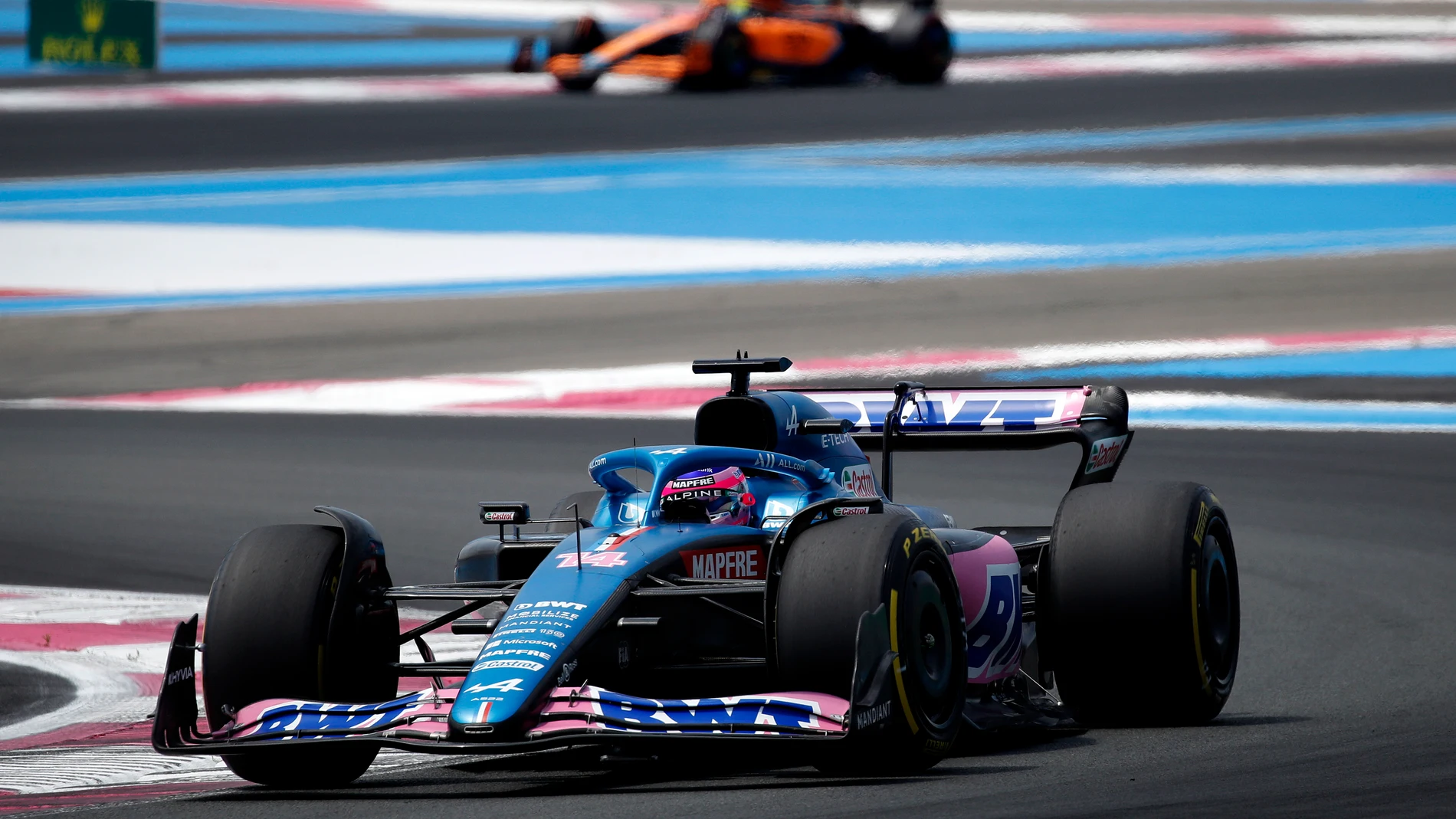 Fernando Alonso, en el Gran Premio de Francia