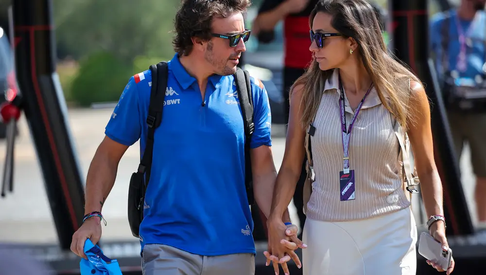 Fernando Alonso y Andrea Schlager, el pasado mes de julio