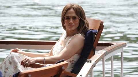 Jennifer Lopez en su luna de miel en París.