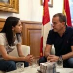 La presidenta de Ciudadanosse reúnen con el presidente de la Diputación de Zamora, Francisco Requejo