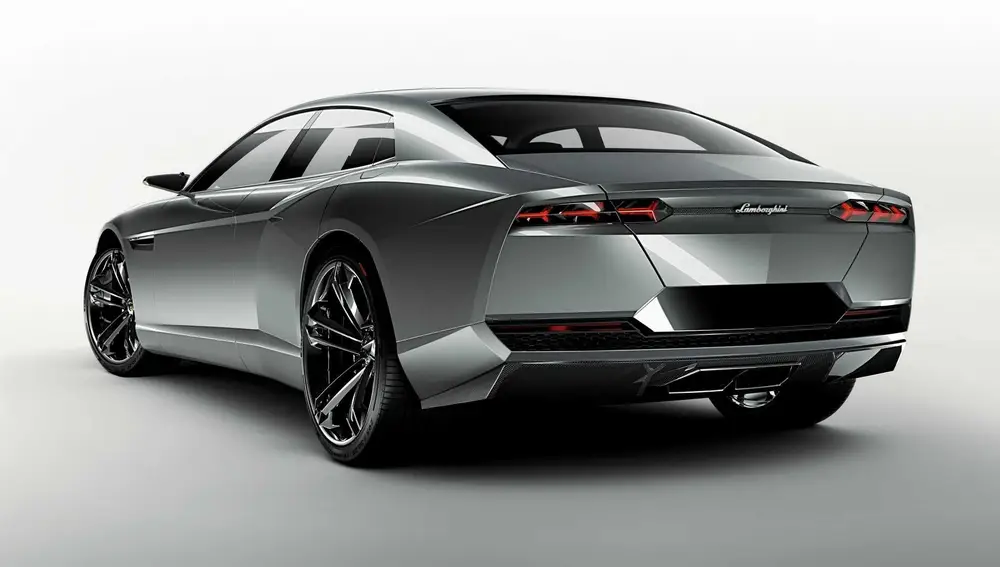 Parte trasera del nuevo modelo de Lamborghini.