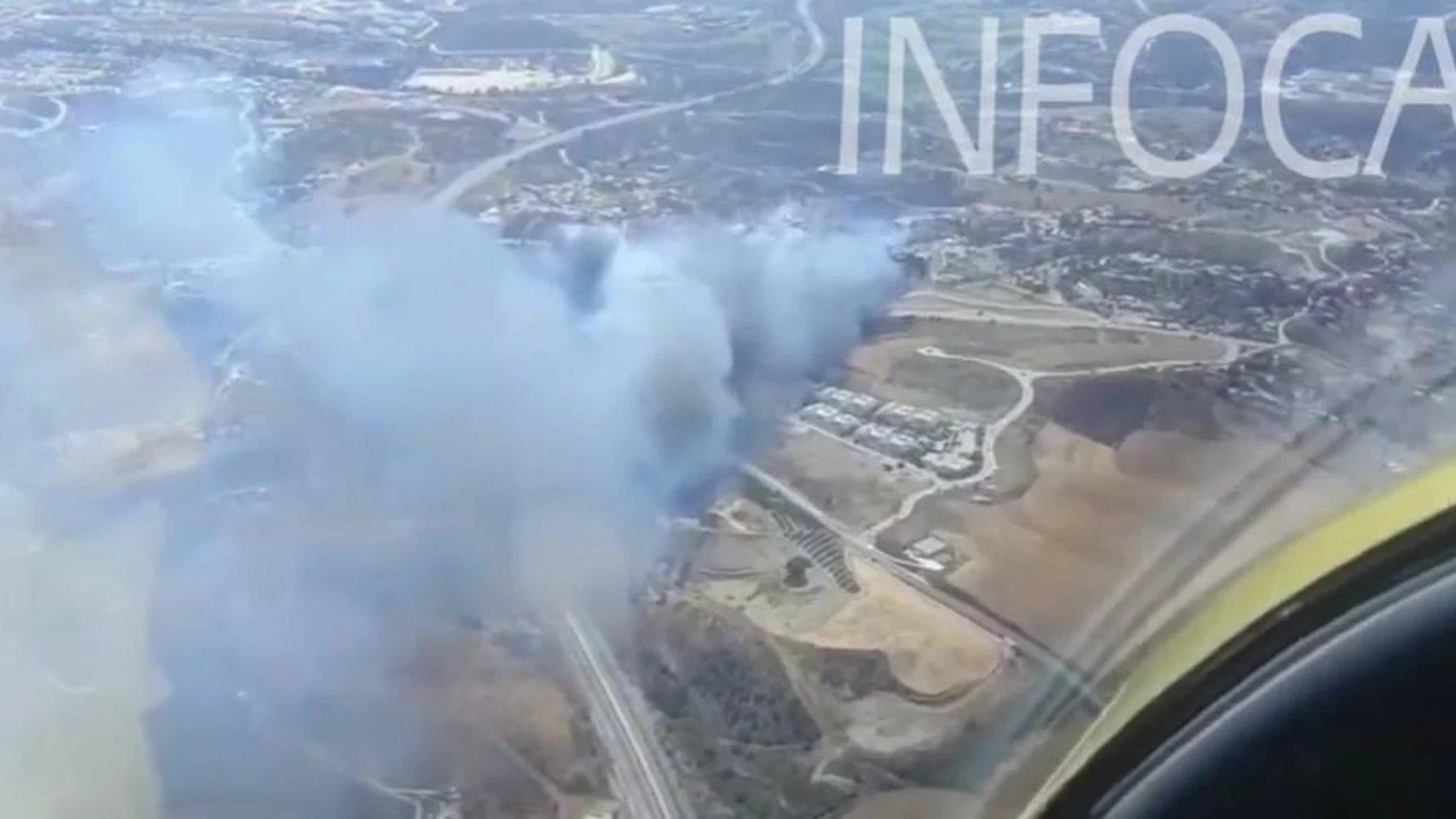 Nuevo incendio forestal en el término municipal de Mijas