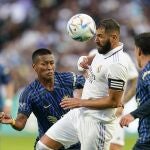 Benzema, en el amistoso contra el América de México